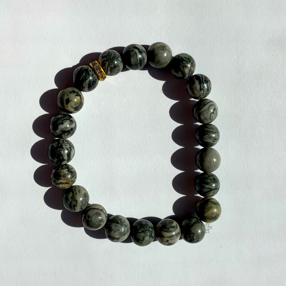 Picasso Jasper handmade bracelet | genuine stone